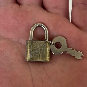 Vintage Mini Alco Padlock With 2 Spare Keys